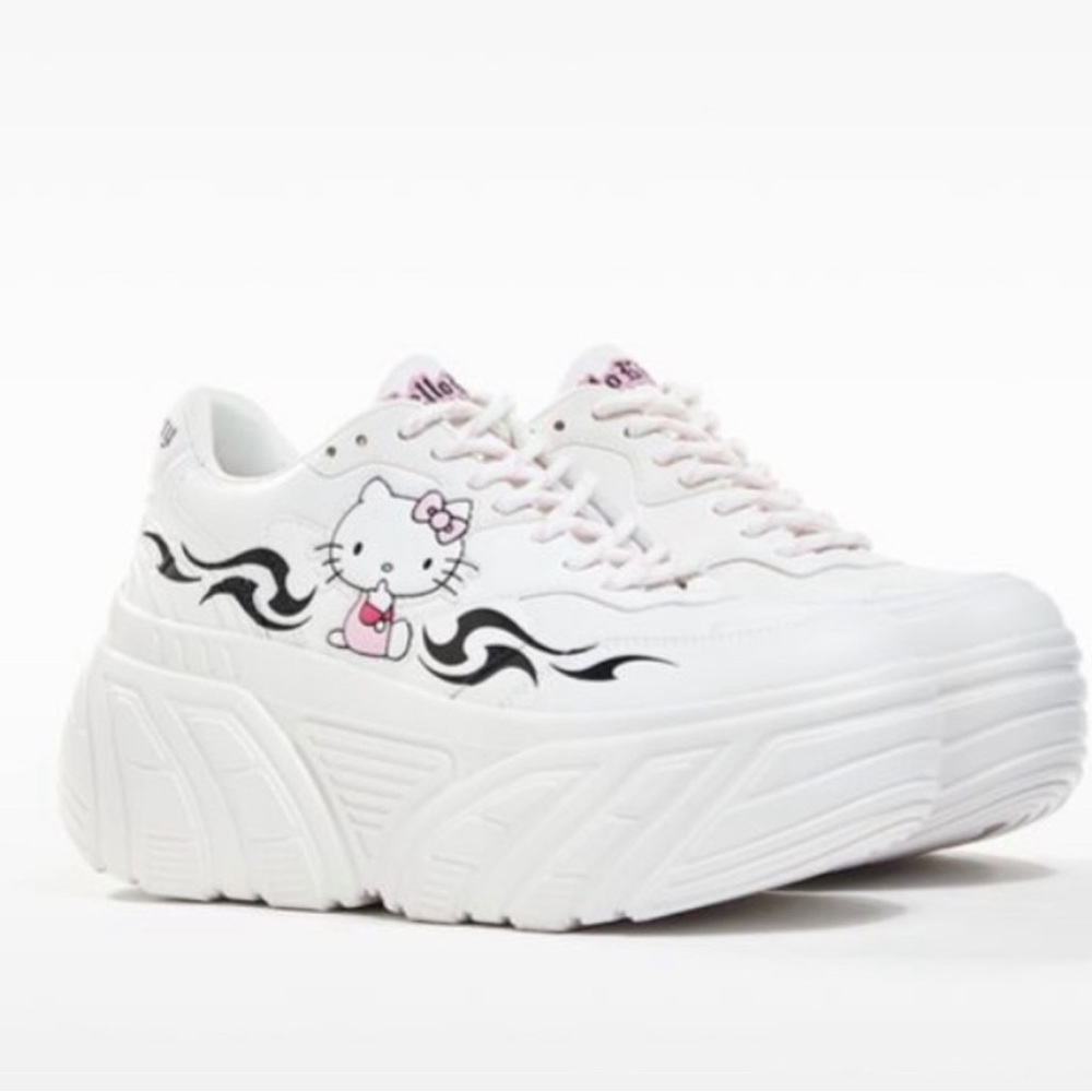 Bershka Hello Kitty Platform Sneakers